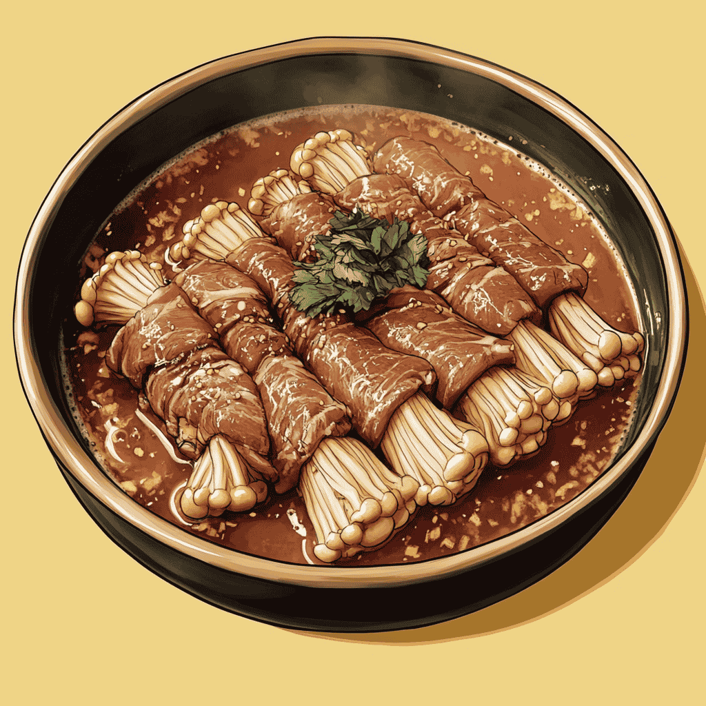 Enoki Beef Rolls