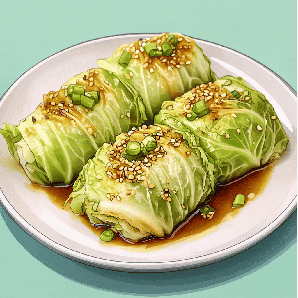 Pork And Tofu Cabbage Rolls
